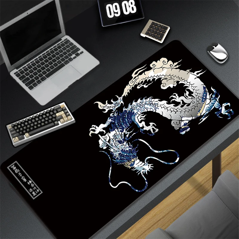 Grand tapis de souris Wave Off Art, 900x400 XXL, pour ordinateur de jeu, bureau, avec bord de verrouillage