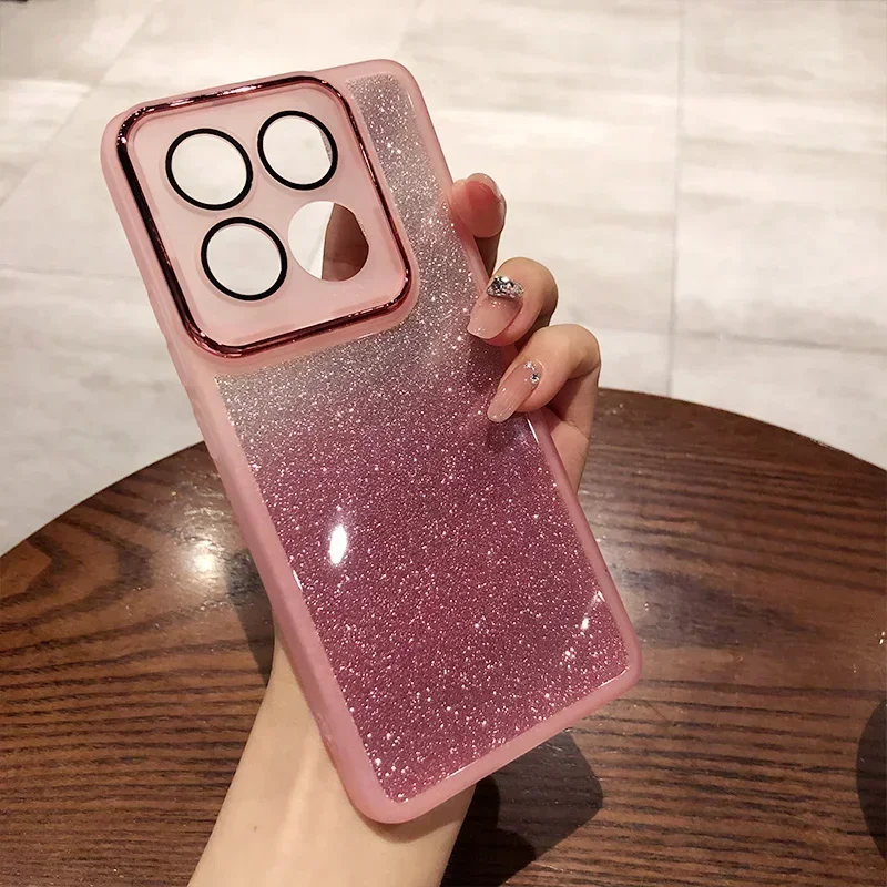 حافظة من السيليكون الناعم المطلي بالكهرباء لهاتف Xiaomi 17 Pro Max 15T 15T Pro 14 T Pro مدمجة في غطاء عدسة عالي الدقة مضاد للسقوط #4