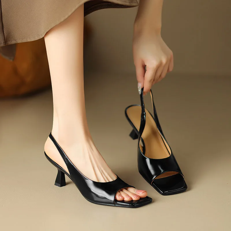 Phoentin Elegant Fashion Concise Women Sandals 2023 Summer Office Ladies slingbacks Pumps High Heels dress party Shoes FT2626