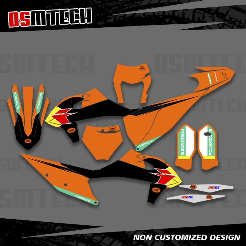 

DSMTECH For KTM SX SXF XC XCF 250 300 350 450 2019 2020 2021 2022 EXC EXCF XCW 2020 2021 2022 2023 Graphics Decals Stickers 010