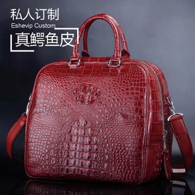 ourui  portable One shoulder men handbag Travel new men crocodile bag