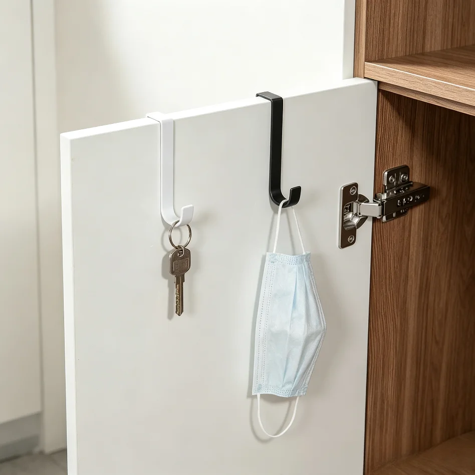Aluminum Alloy Slidable S‑Hook, Practical Hanger for Cabinet, Kitchen and Bathroom Square Tube Storage Shelves