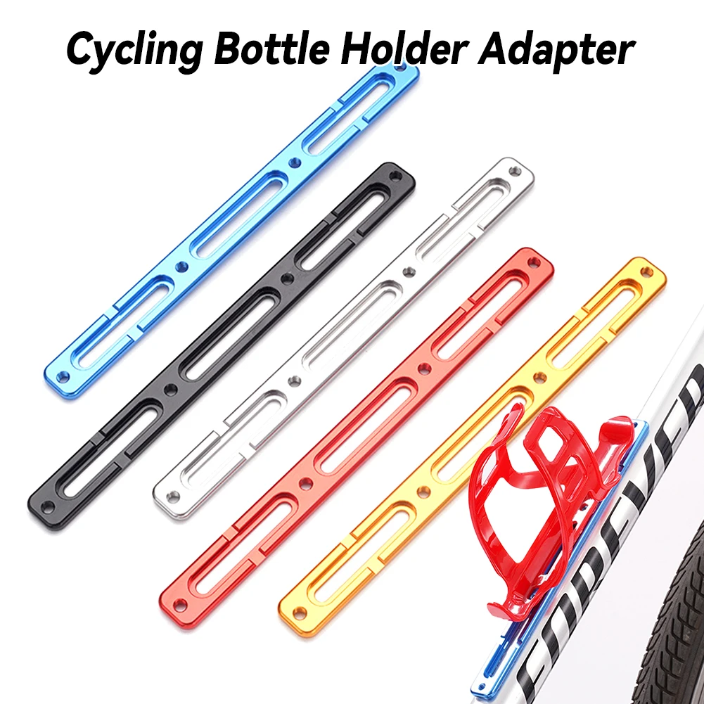 Fahrrad-Flaschenhalter-Adapter für Rennräder und Mountainbikes, Flaschenhalterung, Reifenpumpen-Montagebasis, Aluminiumlegierung Flaschenhalter-Erweiterungsadapter