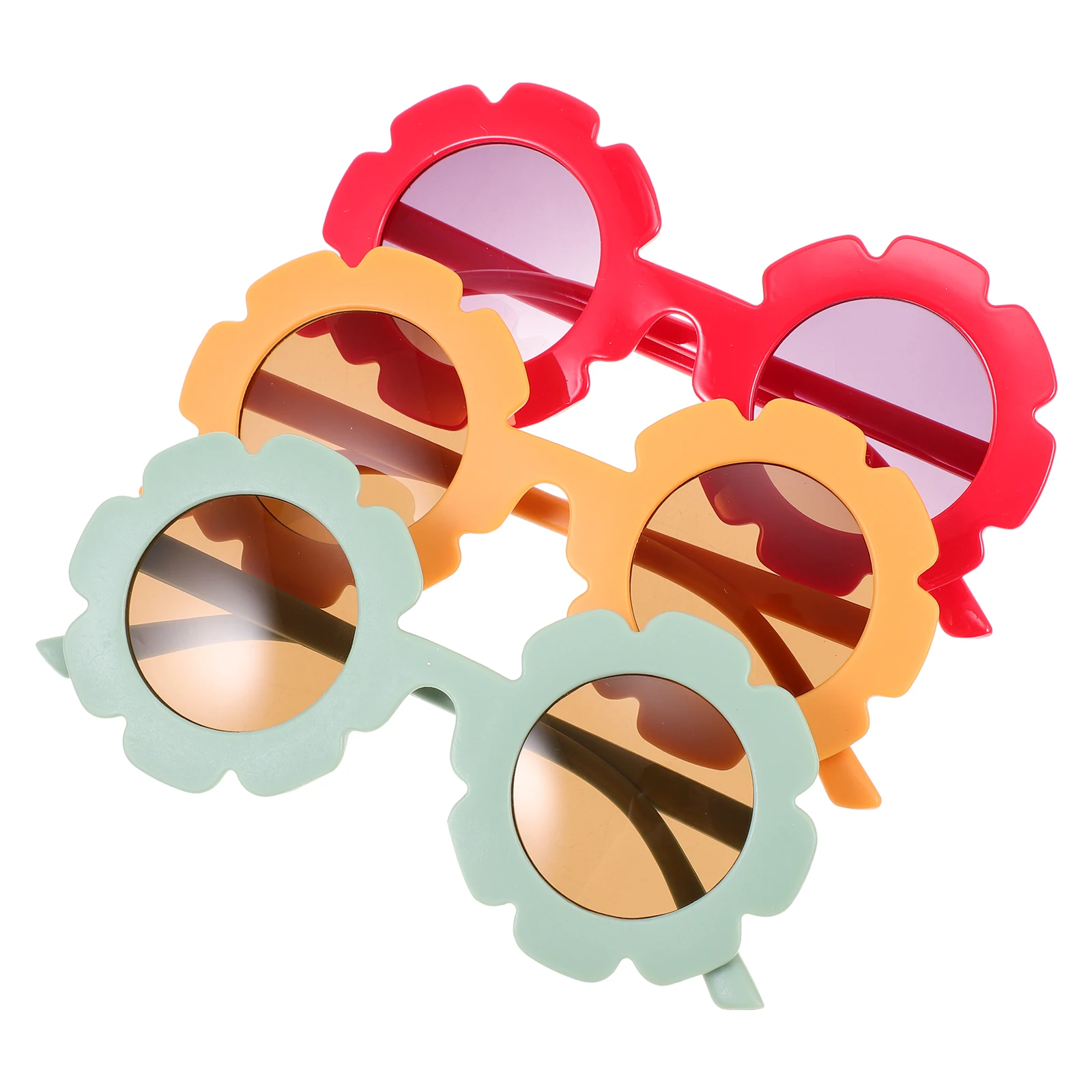 

Children Sunglasses Pairs Kids Girl Toddler Sunflower Sunglasses Flower Shape Summer Baby Toddler Party Accessories Festivals