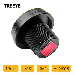 1.7mm fisheye Lens M12 5.0Megapixel with IR Filter Action Cameras Sports Camera Drones Lens Panoramic Viewing Angle 185Degrees