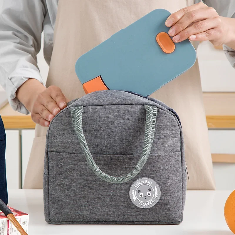 Handheld Isolierte Tasche Wasserdichte Frische Aluminium Folie Bento Box Student Bento Tasche Reise Hause Lagerung Tasche