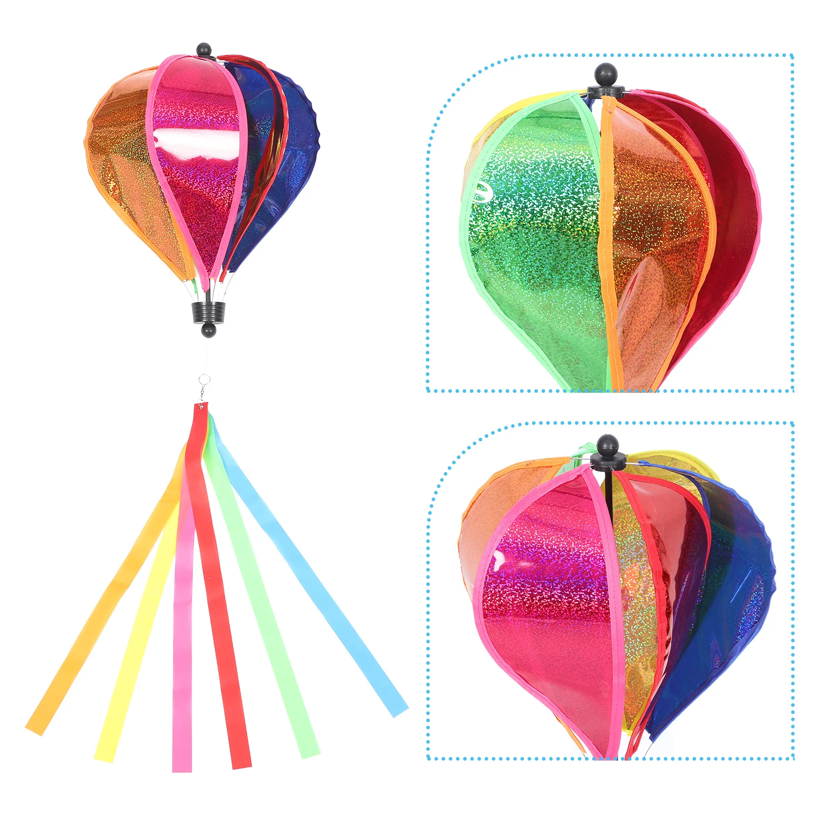 

Hanging Hot Air Balloon Windmill Pendant Outdoor Garden Decor Wind Spinners Party Decoration Hot Air Balloon Windmill Pendant