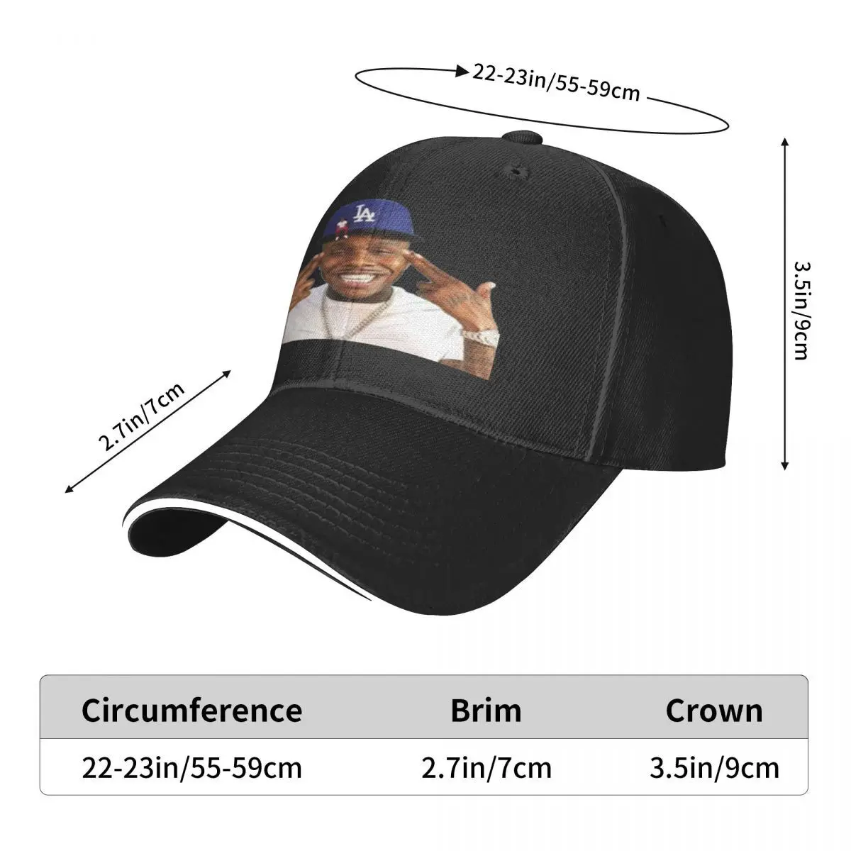 Dababy-Gorra con logotipo personalizado para hombre y mujer, gorro de béisbol, 1566