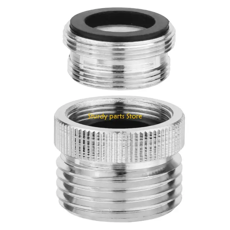 97QC مرفق خرطوم صنبور مقاوم للتسرب 2 حزمة متينة النحاس كروم لوحة Aerator محول 3/4inch الخيط يومي الاستخدام غير الرسمي