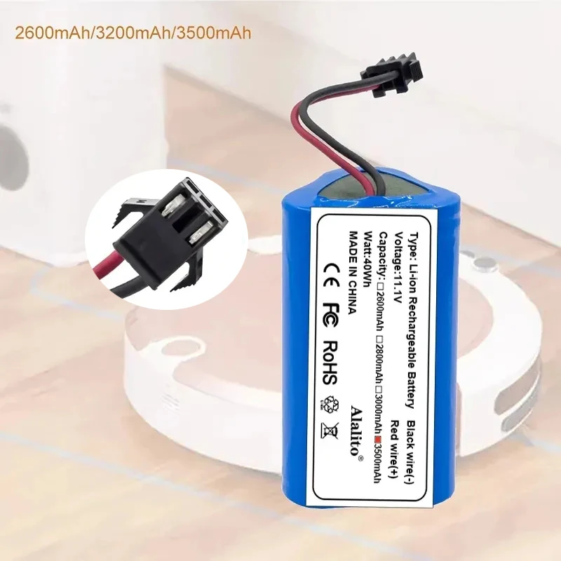 

10.8V 11.1V Lithium Battery For CECOTEC For CONGA Slim 890,Wet Robotic Vacuum Cleaner Battery High Quality