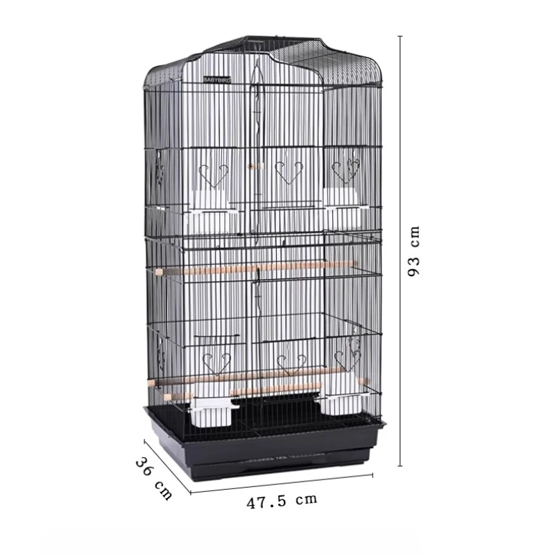 Budgie Parrot Bird Cages Large Products Toys Outdoor Bird Cages Habitat Breeding Box Vogelkooi Accessoires Bird Supplies RR50BN