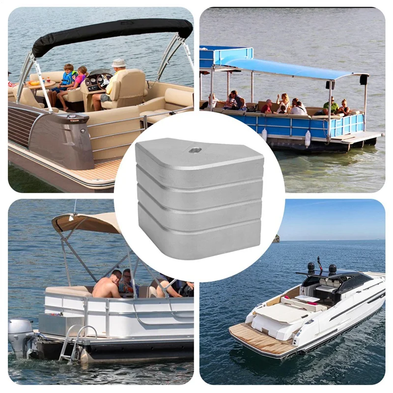 ABLK Aluminiowe Osłony Narożne do Łodzi Pontonowych, Kompatybilne z Osłonami na Wieże, Dachy, Wędkarstwo, Kampery, Kąt 90 Stopni, Zaokrąglone Części do Stacji Ładowania