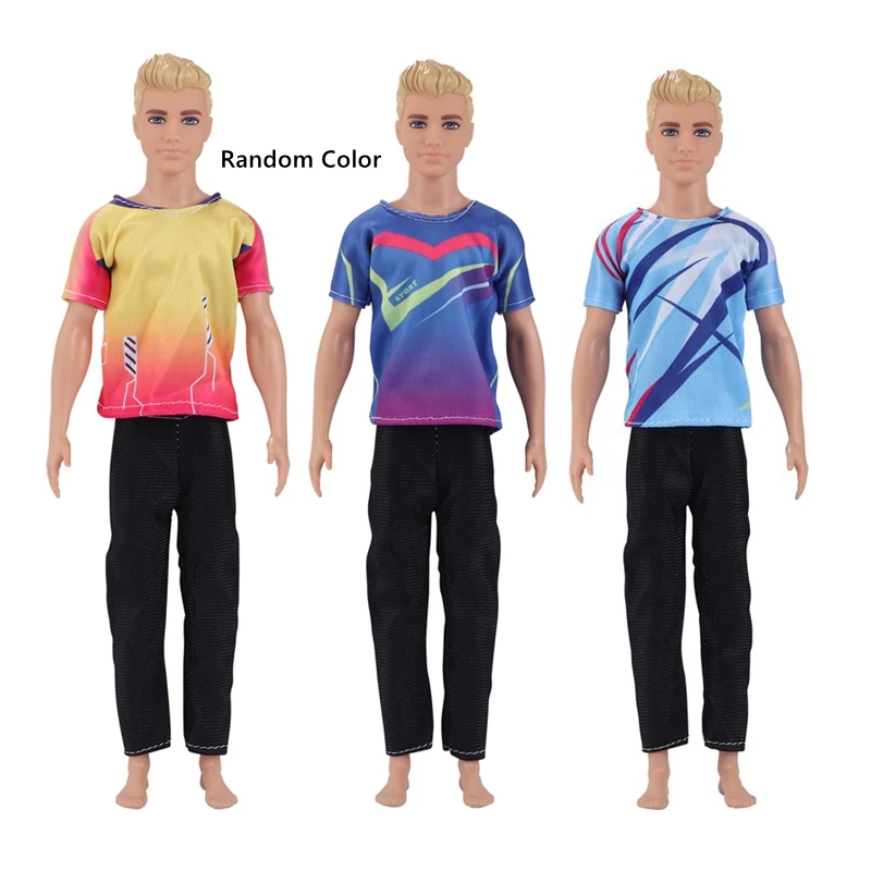 Kawaii 4 articoli/lotto Moda Ken Doll Abiti Giocattoli per bambini Vestiti Accessori per ragazzo Amico Ken Spogliatoio fai da te Regalo di compleanno