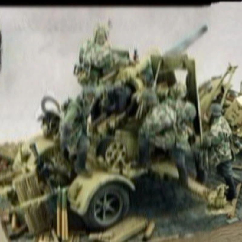 مجموعة نماذج راتينج مصبوبة بالقالب 1:35 عالية الجودة لـ 5 جنود بدون طلاء (باستثناء المركبات) #3