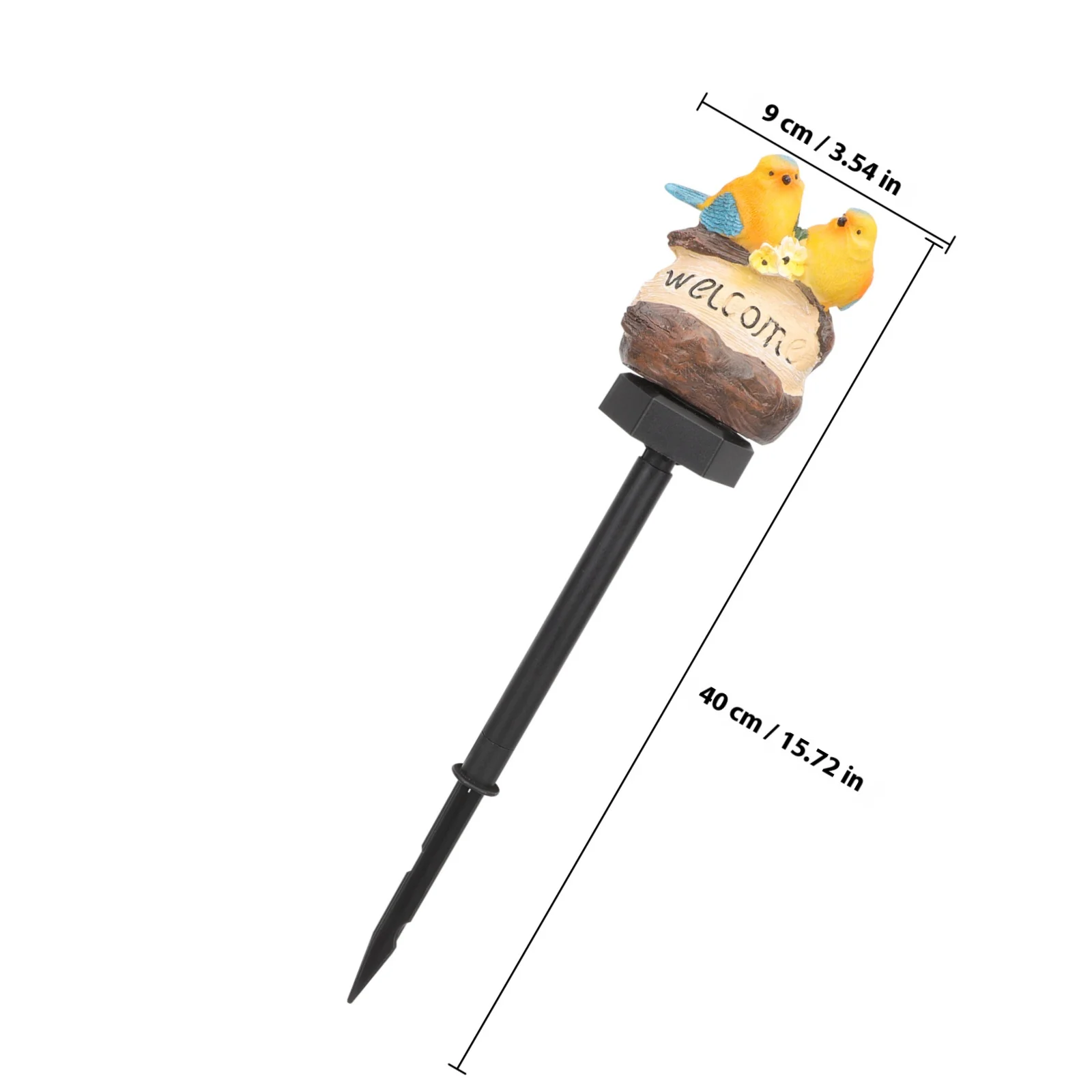 Solar Stake Light Outdoor Decorative Resin Plastic Animal Garden Light Energy Saving Waterproof for Yard Lawn Patio Landscape