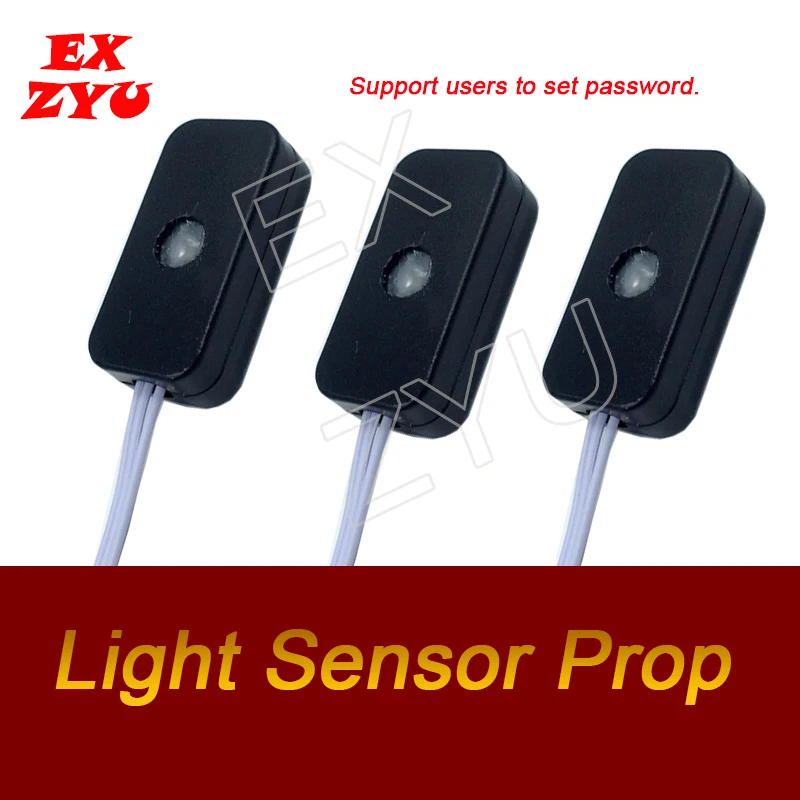 Light Sensor Prop real life escape room game shoot the light sensors in correct sequence  to escape the chamber room
