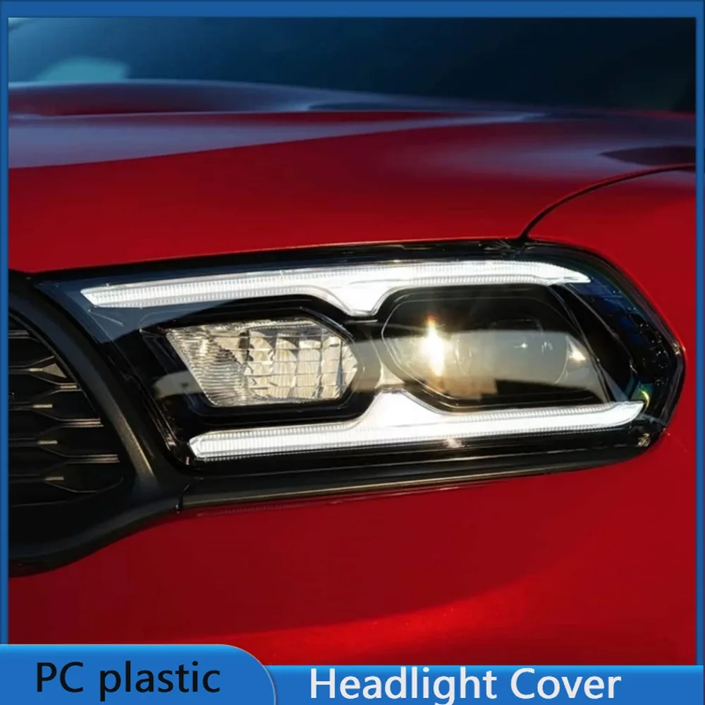 

For Dodge Durango 2021-2025 Year Front Headlight Cover Transparent Lampshade Headlamp Lens Shell Body Kit Accessories