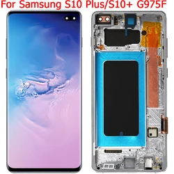 For Samsung S10 Plus LCD Screen Display With Frame 6.4