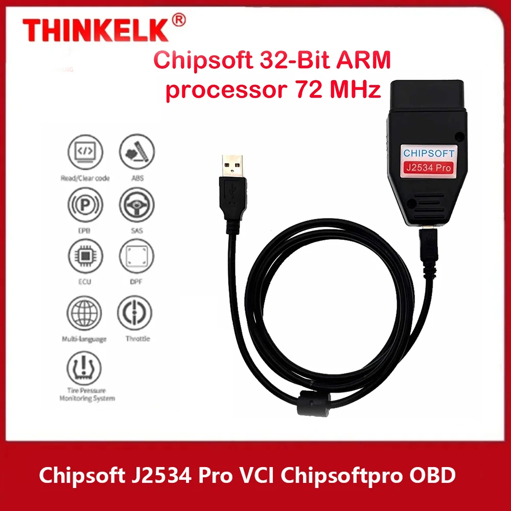 

Chipsoft J2534 Pro VCI Chipsoftpro OBD Diagnostic Tool and For Honda HDS 3.102.051 2 in 1 Cable OBD Scanner