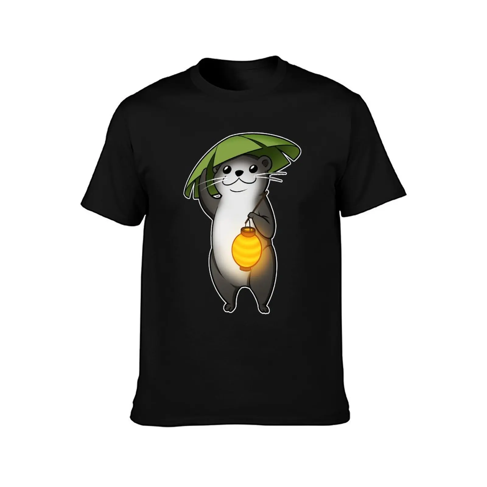 FFXIV Odder Otter Pullover T-Shirt Summer Casual Cotton Tee Oversized Streetwear Tops Vintage Graphic Print Unisex Men Women