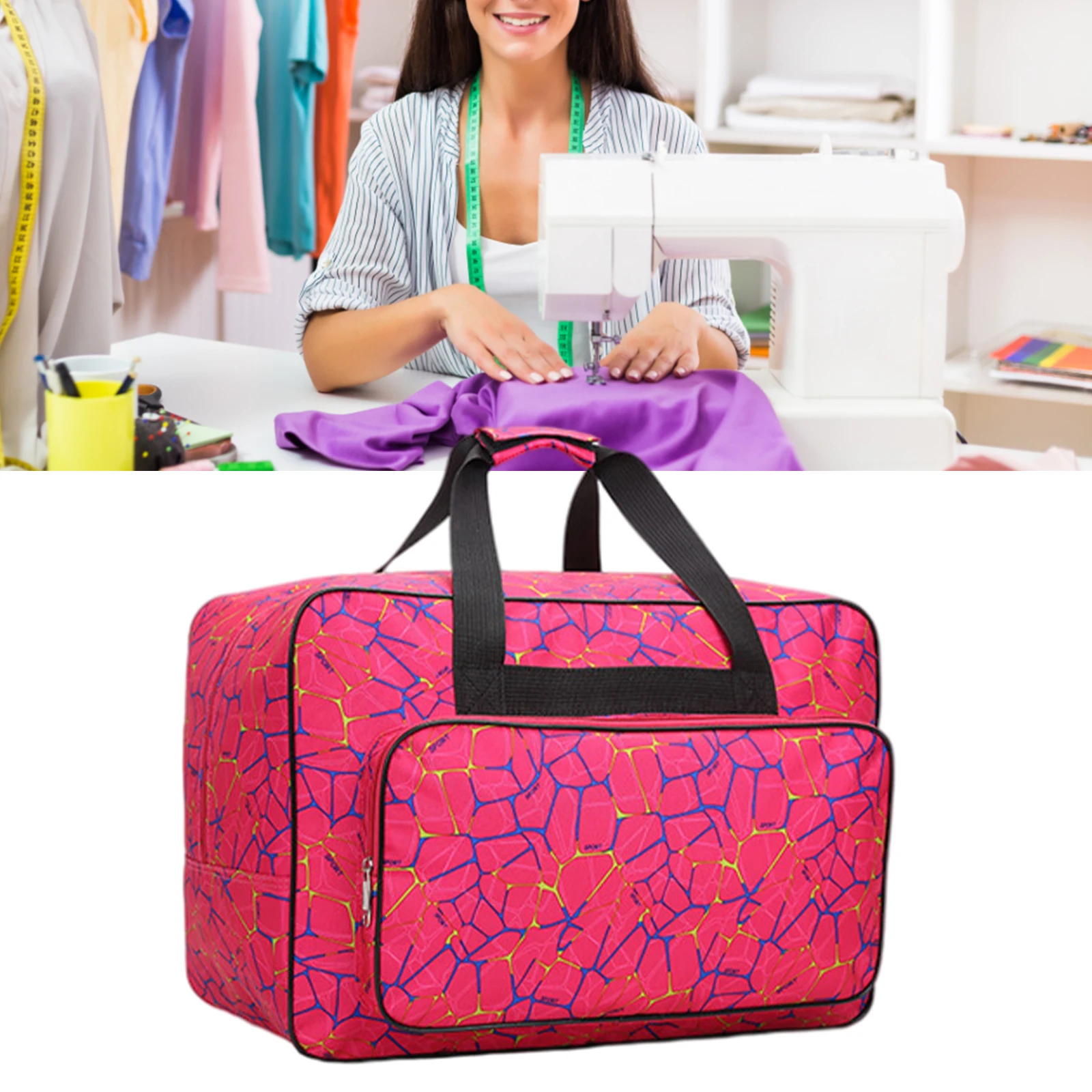 Multi-Functional Portable Sewing Machine Storage Bag Travel Holder Storage Handbag Needlework Crafts Sew Accessories Tools Carri