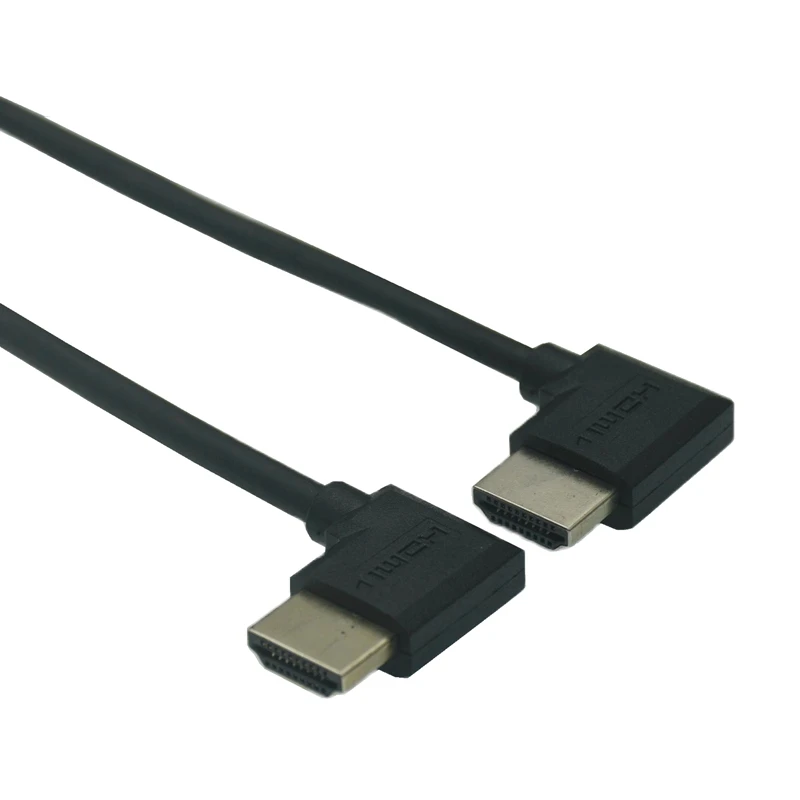 15cm 30cm 50CM 1m kompatybilny z podwójny HDMI konwerter męski na żeński w dół w prawo w lewo Adapter kątowy kabel HDMI dla DVD PS3 PC