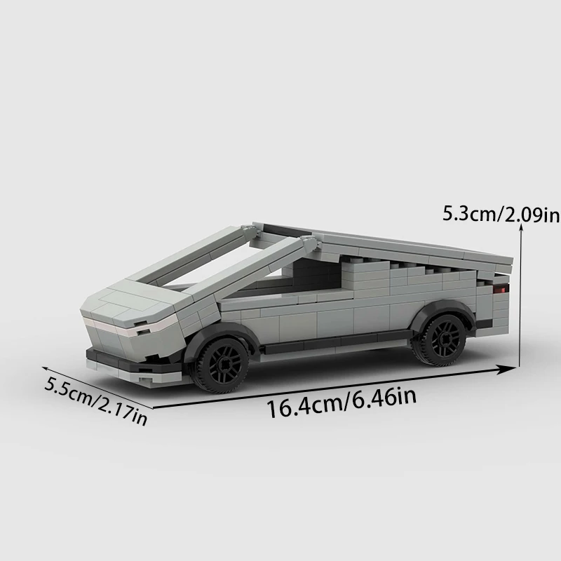 Conjunto de brinquedos de construção de modelo de carro legal e moderno, adequado como presente para Halloween, Natal e como coleção de decoração de casa