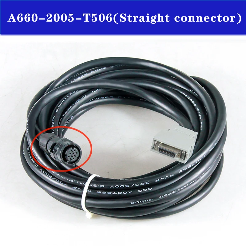 A660-2005-T505 (Elbow) A660-2005-T506 (Staight) Encoder Cable For Fanuc Ai Bi Series Servo Motor