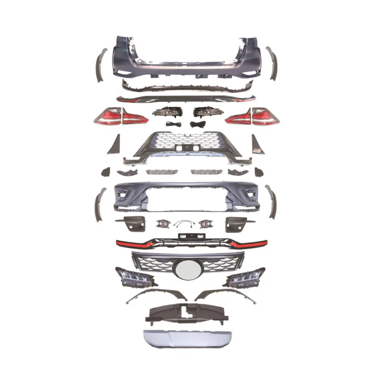 Factory Sales W-SKIRT GR Sport BodyKit Bumper Lip Diffuser Grille Headlight Tail Light Body Kits for Toyota Fortuner 2016-2021