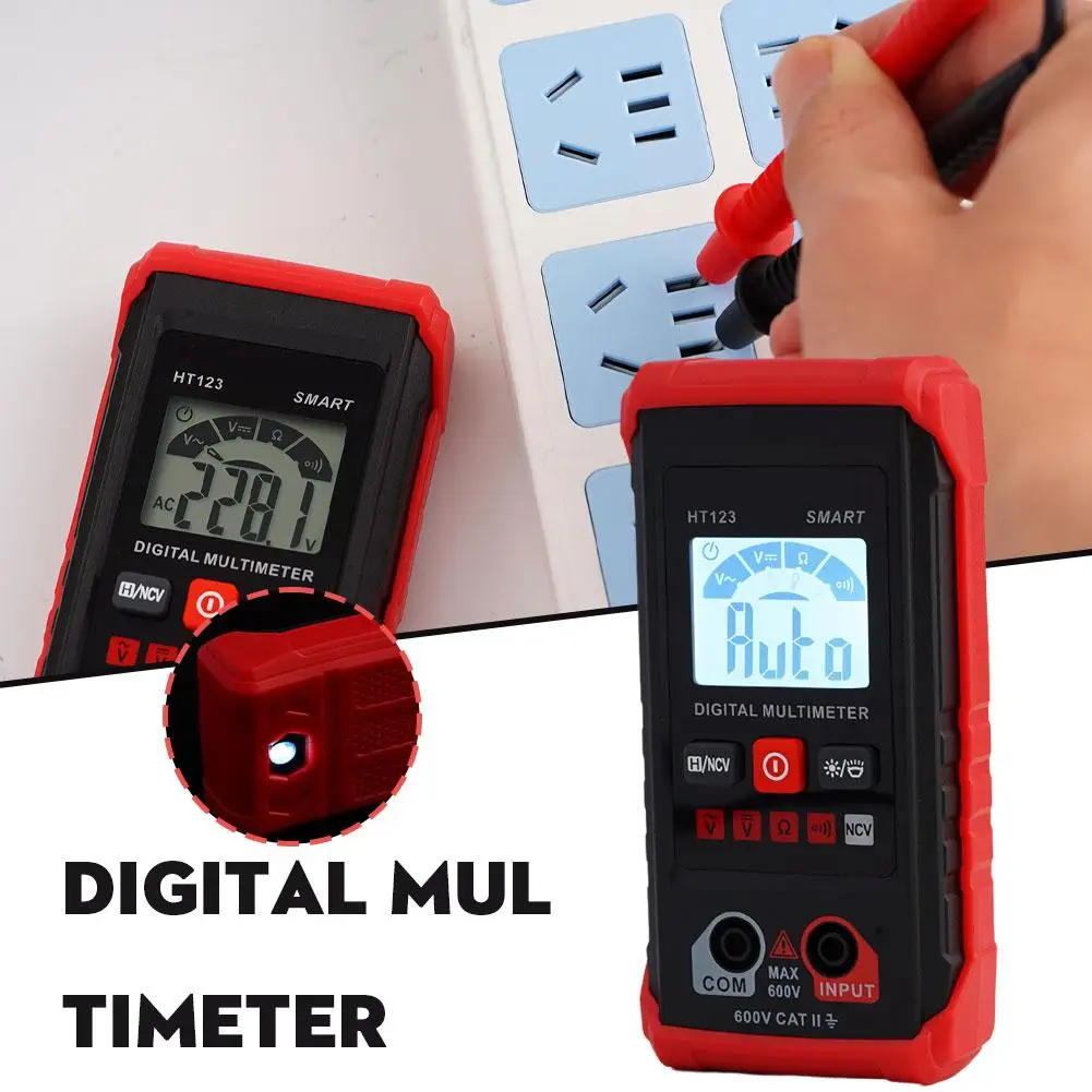 Digital Multimeter Voltage Resistance Meter LCD Voltage Current High-Precision Multi-Function Tester Volt Amp Ohm Meter