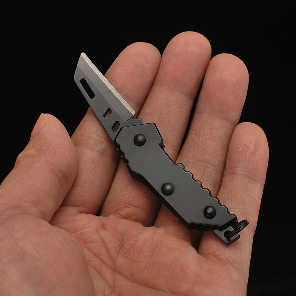 Pocket Tool Lightweight Portable Keychain Knife Outdoor Knife Sharp Mini Folding Camping Knife For Backpacking Daily Commuting