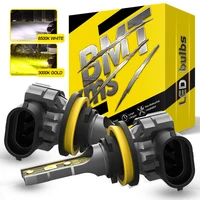 BMTxms 2 uds Canbus H11 H8 bombillas LED antiniebla H27 880 881 9006 HB4 HB3 9145 H10 H16 LED CSP DRL lámpara de coche blanco amarillo E2 12000LM