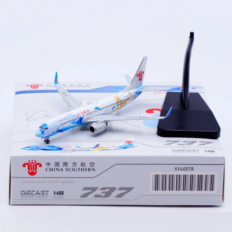 XX40078 Alloy Collectible Plane Gift JC Wings 1:400 China Southern Boeing B737-800 Diecast Aircraft Jet Model B-1781 With Stand