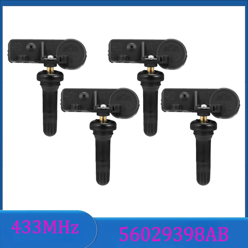 

New 56029398AB 433MHz Tire Pressure Sensor TPMS For Dodge Ram Challenger Chrysler 300 Jeep Grand Cherokee Fiat 500 56029398AA