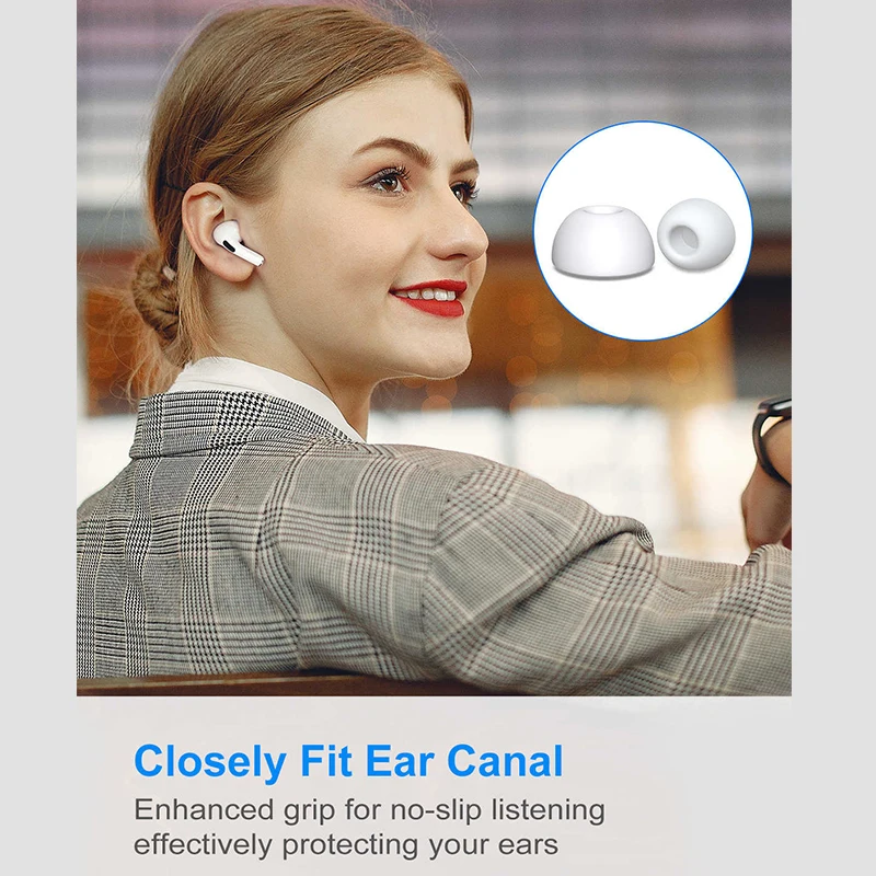 Original Silicone Earphone Ear Cushion For Airpods Pro Ear Tips Replacement Earbud Tips Earplug Cover Small Medium Large