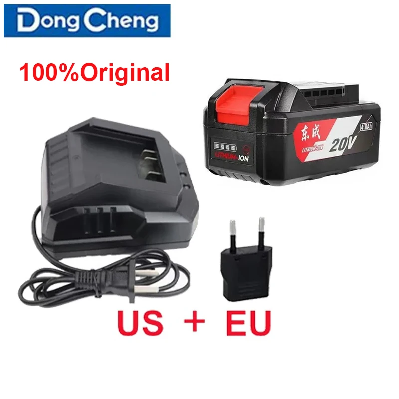 

100% оригинал, 20 В, 4,0 Ач/6,0 Ач для электрического молотка Dongcheng DCZC22B/DCZC04-24, угловая шлифовальная машина DCSM03-100E, электрический ключ DCPB298