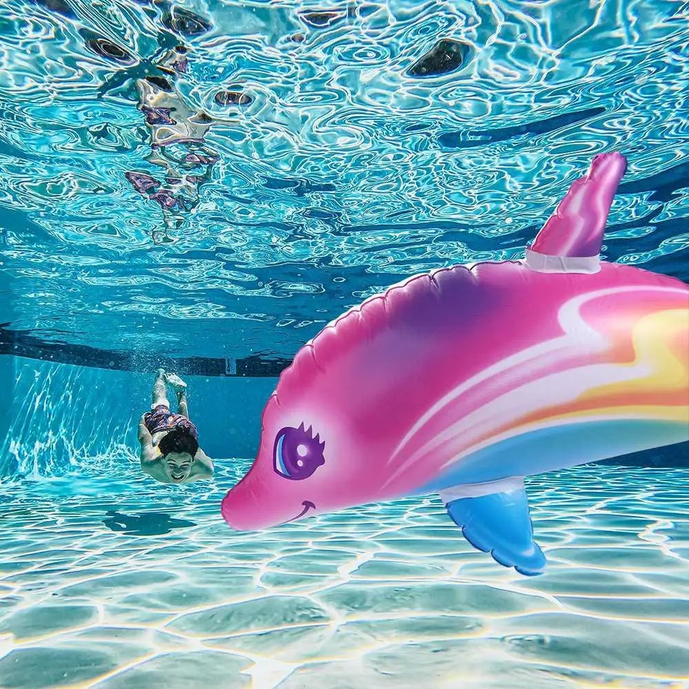 

Classic Toys Colorful Inflatable Dolphin Multicolored PVC Material Inflatable Dolphin Toy Unique PVC PVC Dolphin Toys