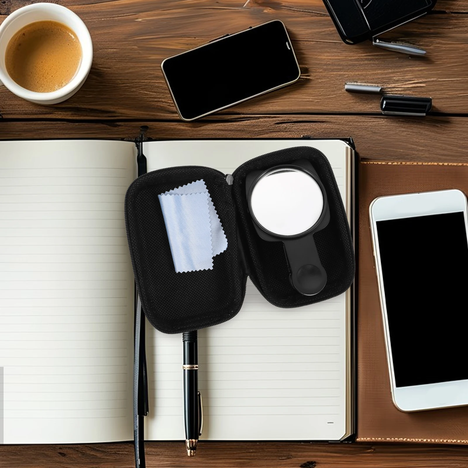 

Compact Selfie Mirror With Universal Clip Hd Lens For Mobile Adjustable Angle Durable Travel Friendly Phone Camera Mirror Video