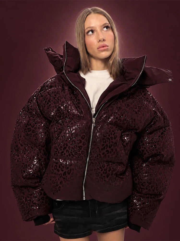 Women Y2k Water-reactive Fabric Cotton Thick Warm Coat Vintage Zip Up Casual Jacket 2026 Fashion Streetwear Parkas Outerwear
