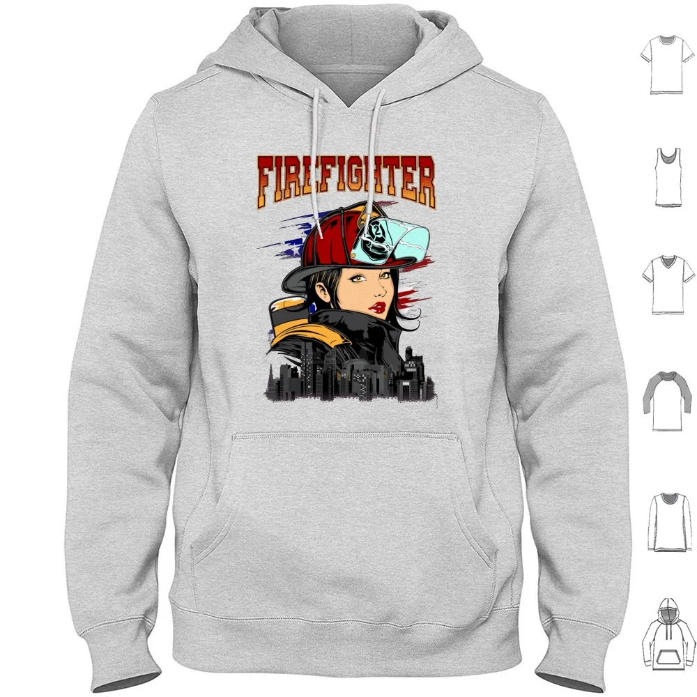 Female Firefighte Perfect Gift For You And Friends Hoodies Long Sleeve Firefighter Female Firefighters Firefighters