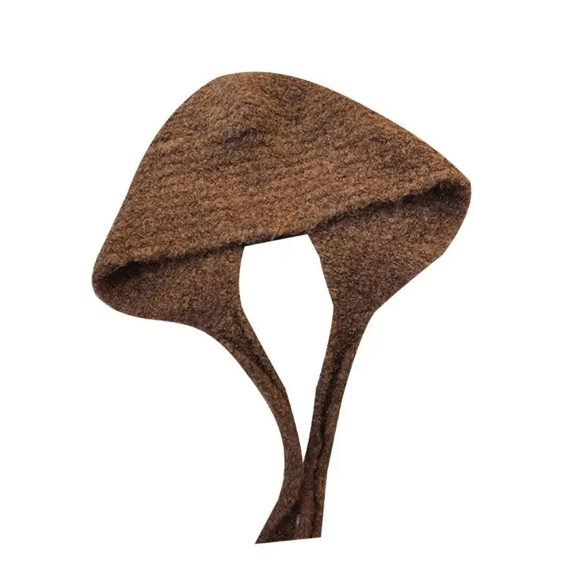 

A52E Crochet Solid Шляпа классные стили вязаная шляпа черепа для женской девочки ежедневная одежда