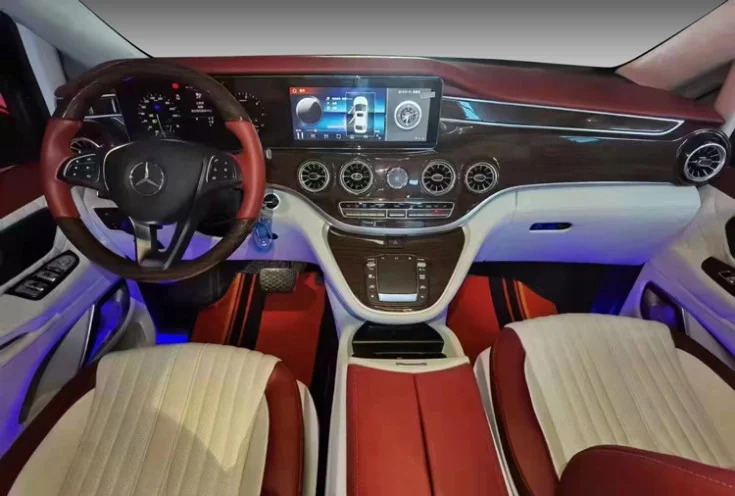 Style  V Class Vito Luxury Interior Dashboard Center Console Business Design Style Leather Interior Kits