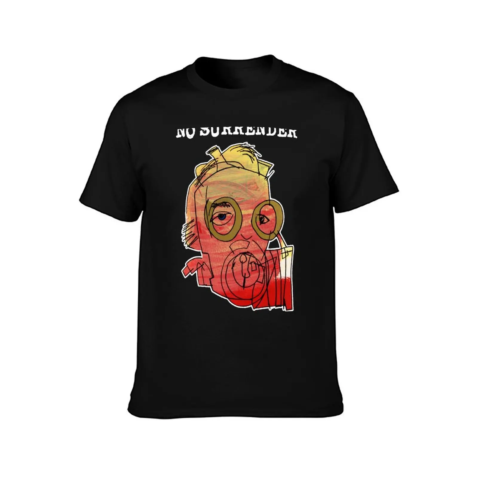 NO SURRENDER (in resilient shades of a refreshing Vodka Sunrise) T-Shirt Summer Casual Cotton Tee Oversized Streetwear Tops