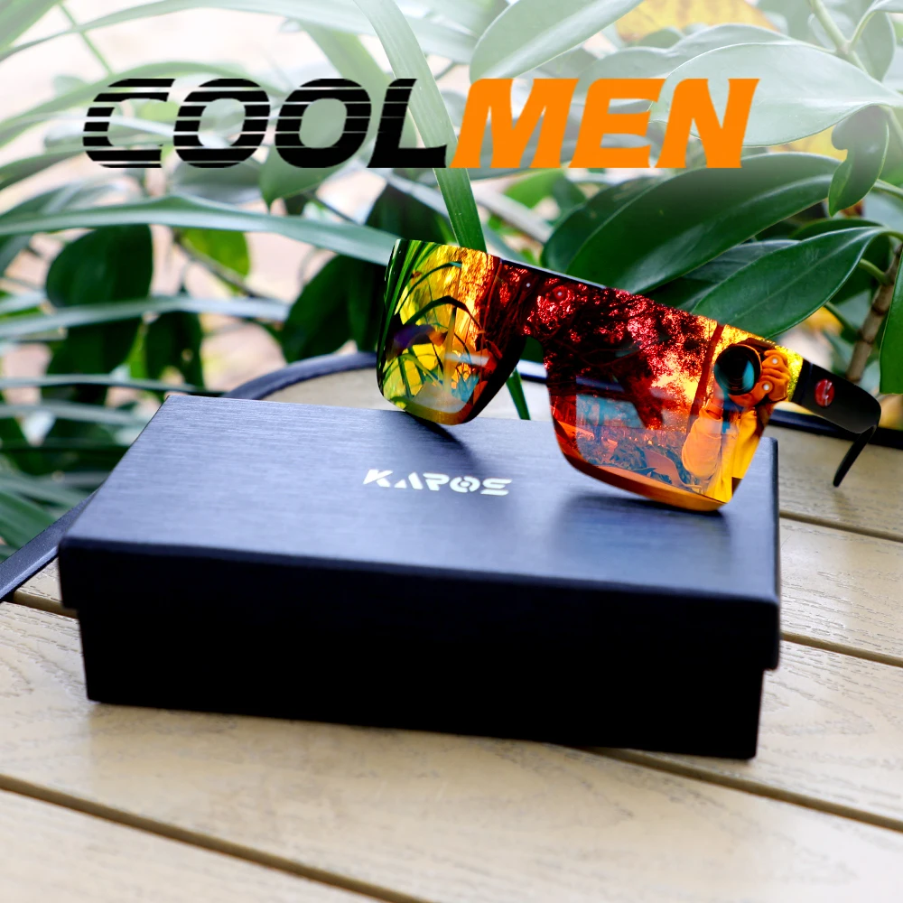

COOLMEN Rimless Square Large Frame Sunglasses Anti-Glare Mirror Lens Women Men UV400 Glasses Casual Outdoor Sports Eyewear