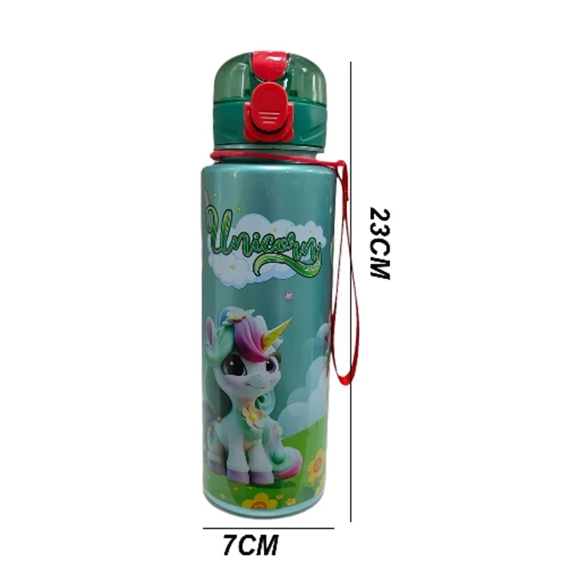 700ml Cute & Durable Space Cup BPA-Free Cute Unicorn Water Bottle Portable Water Bottle Flip cup with handle