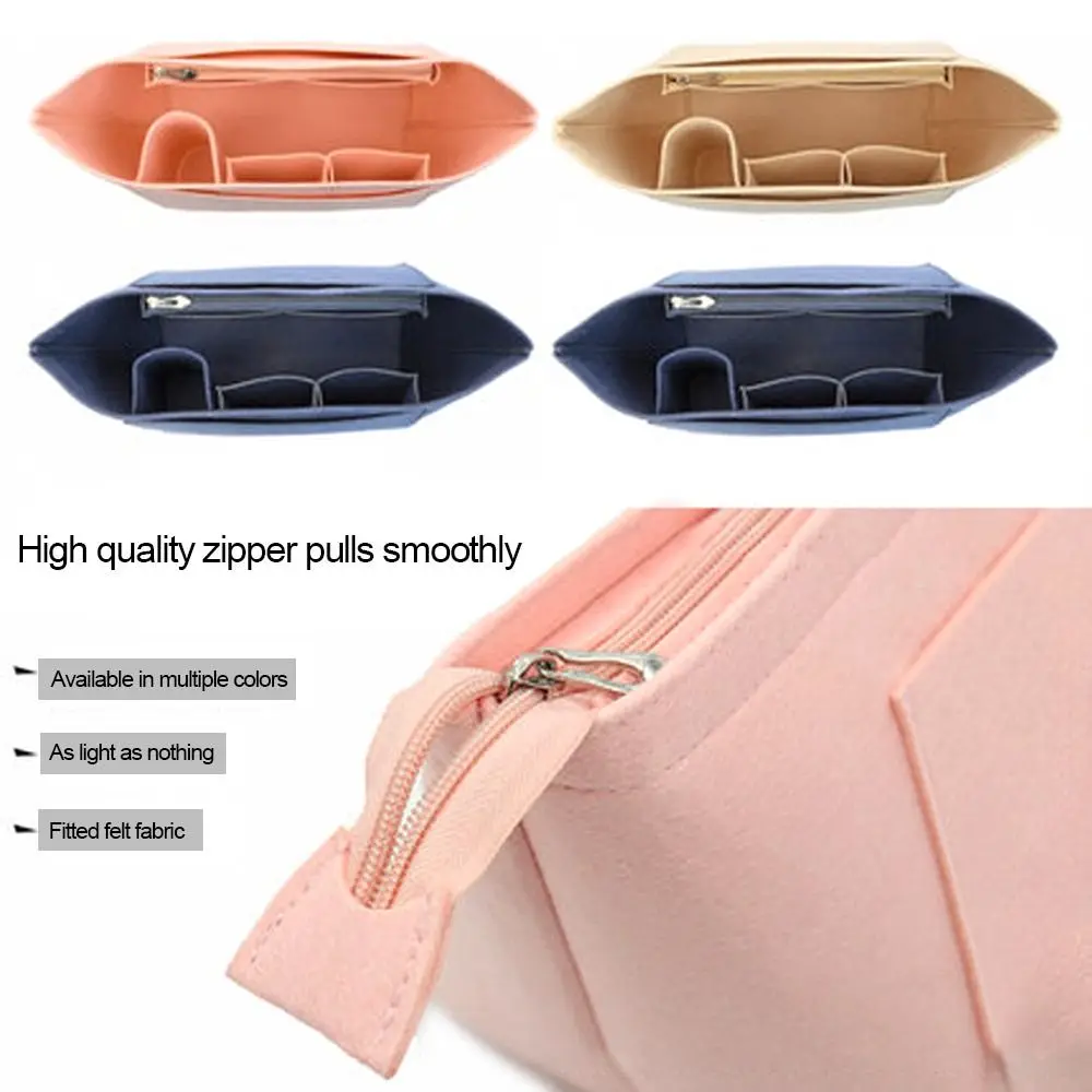 Portable Travel Bag Insert Pouch Handbag Insert Bag Felt Insert Bag Inner Bag Purse Liner For Longchamp Bag