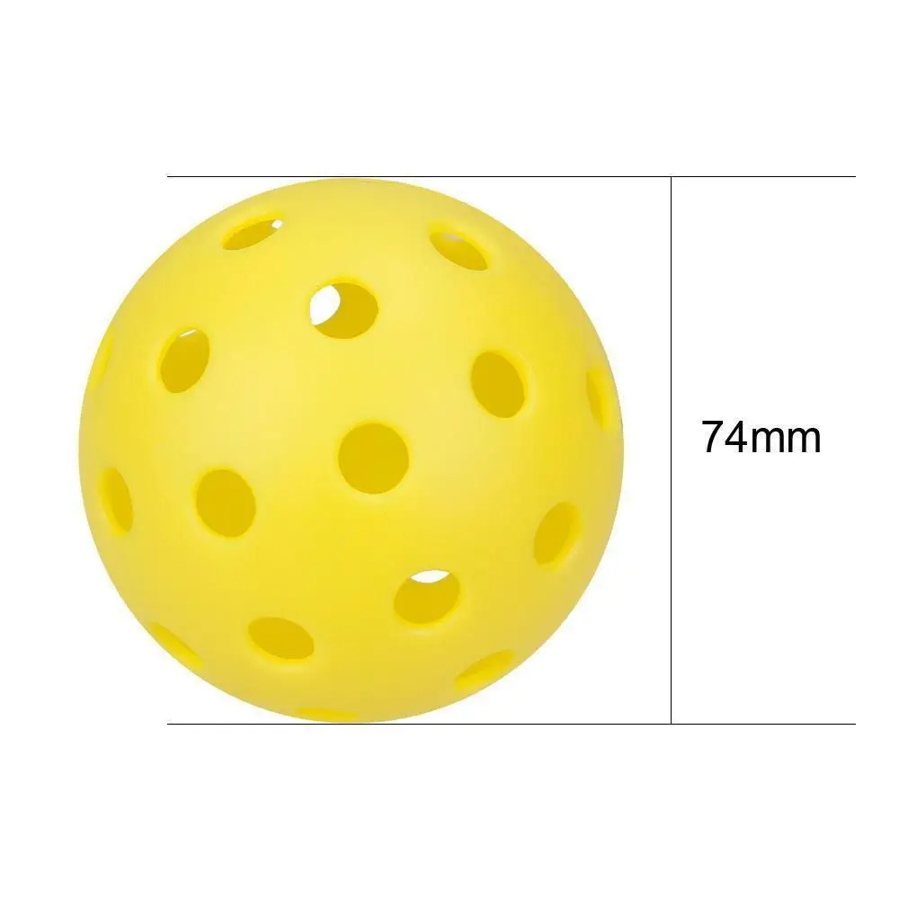 Multicolor Luminous Pickleball Creative Glow in The Dark 74MM 40 Holes Glowing Balls Elastic PE Ball Indoor Utdoor