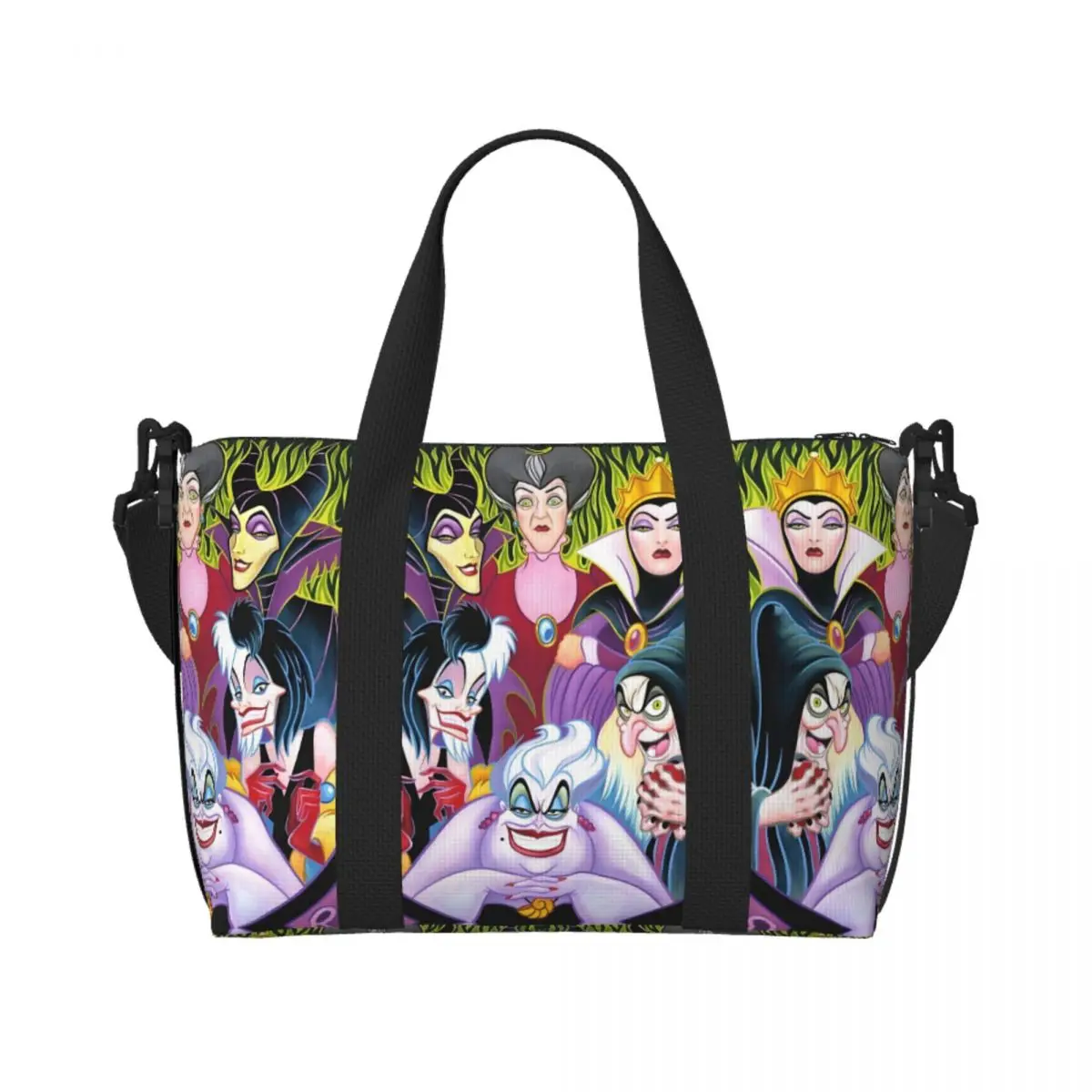 

Custom Villains Women Tote Bag Women Big Capacity Wicked People Malicious Queen Gym Beach Travel Bags