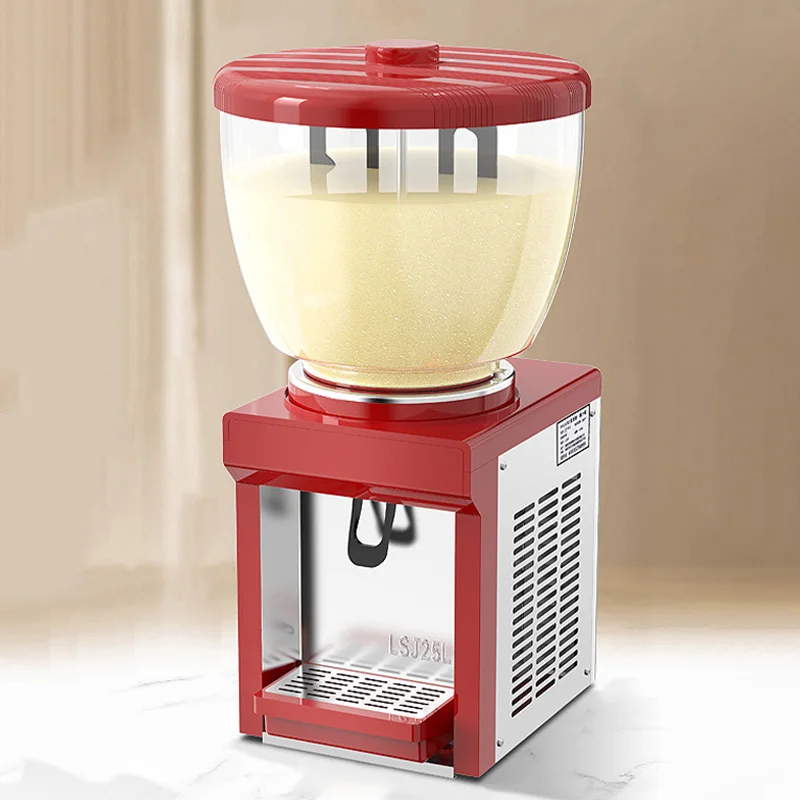 25L اسطوانة مستديرة آلة المشروبات سعة كبيرة التجارية الخدمة الذاتية آلة المشروبات الباردة اثارة آلة عصير حليب الصويا