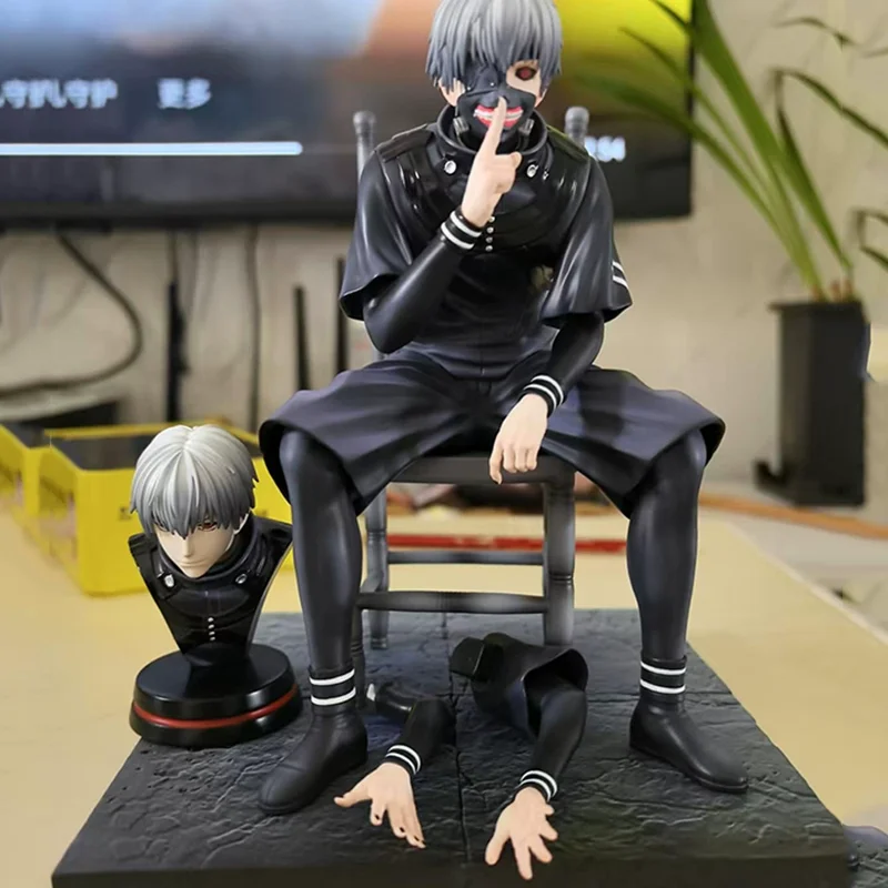 18cm GK Tokyo Ghoul Kaneki Ken With Chair BW Sitting Ver Toys 